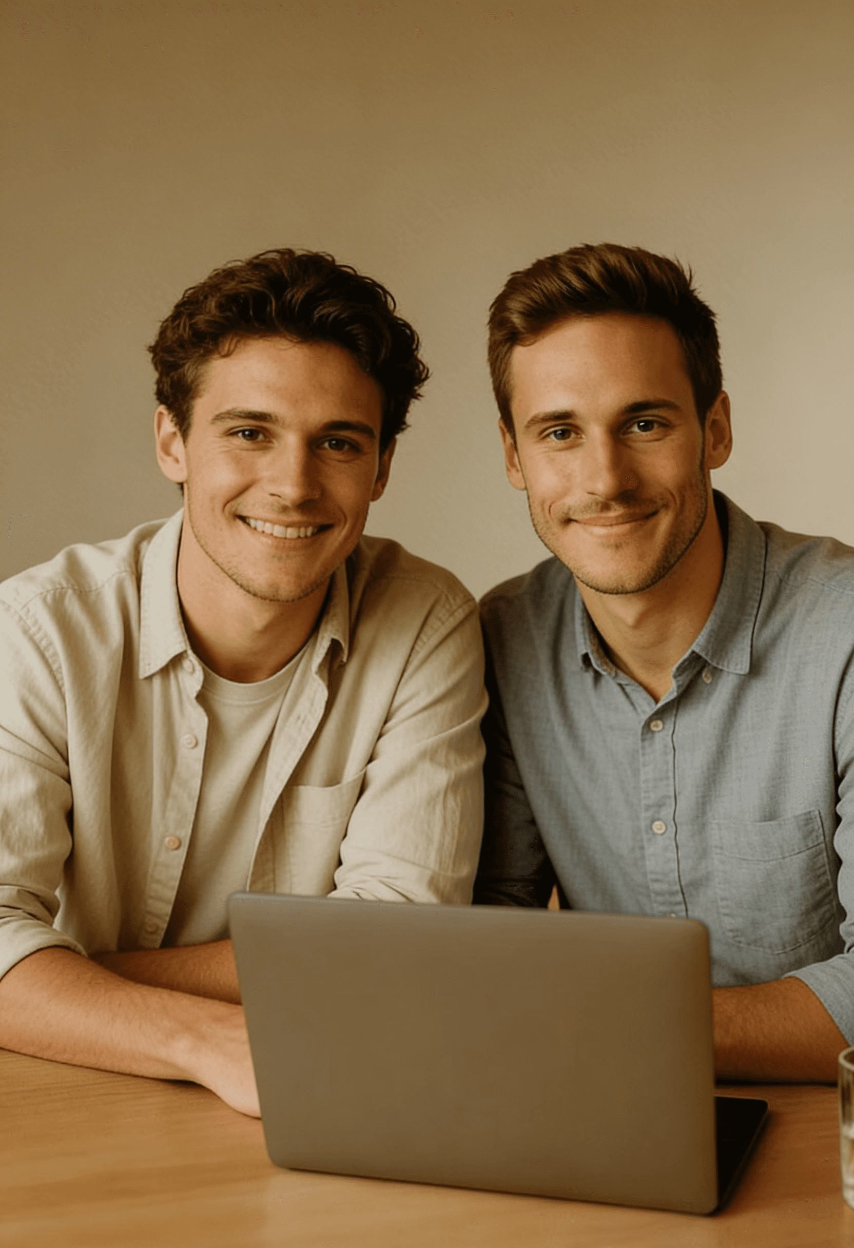 Two Person with a Laptop